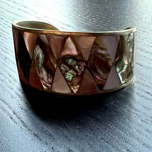 Vintage Abalone Cuff Bracelet